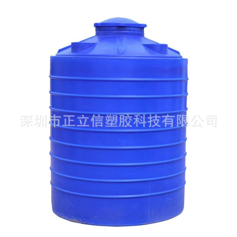 1000L塑料水箱 圆形立式洒水桶 白色水桶 家用小水塔放车上运输