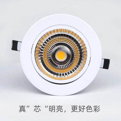 嵌入式led射灯天花灯20W30W40W50W防眩筒灯开孔12.5 14 15 16公分