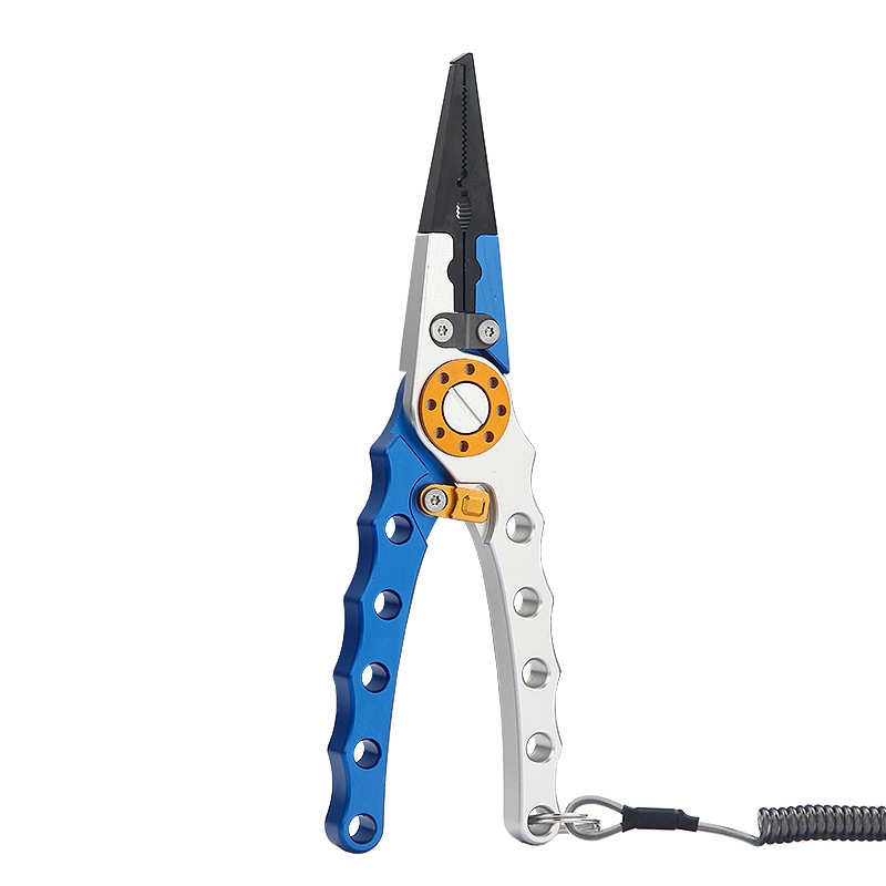 钓鱼新款钓鱼款亚器垂钓控铝合金钳多功能鱼工具户外路长钳