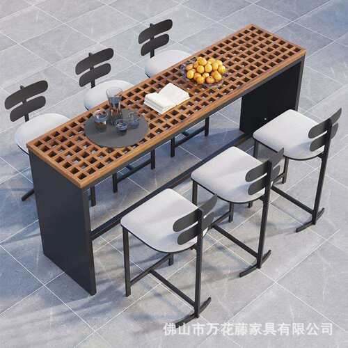 户外吧椅酒吧休闲吧台高脚凳阳台室外藤椅露天餐厅咖啡厅吧台椅子