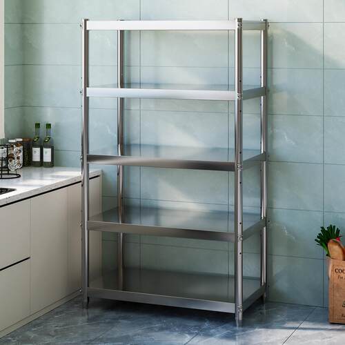 不锈钢货架置物架多层橱柜家用厨房架子多功能储物架落地收纳层架