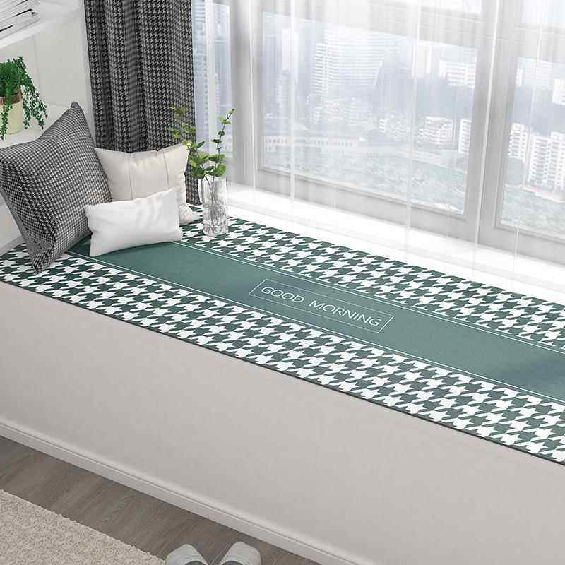 现代简约飘窗垫窗台垫防水防油易打理榻榻米垫阳台仿皮革飘窗垫代