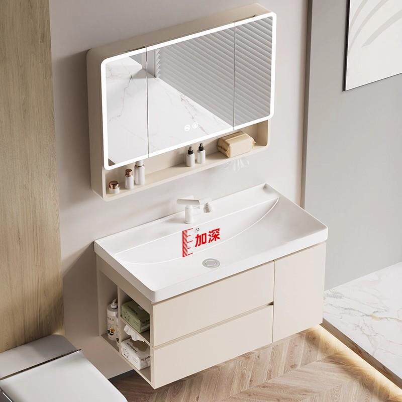 加深海洋盆蜂窝铝洗手池卫生间洗漱台洗脸柜组合侧边收纳柜浴室柜