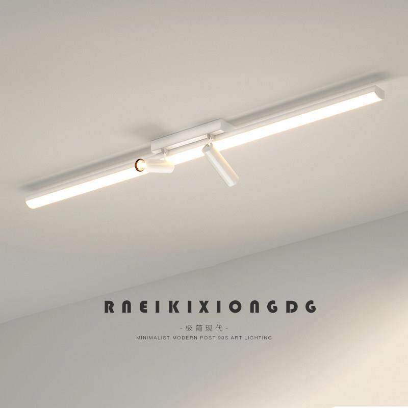 走廊灯走道灯简约现代客厅卧室衣帽间长条吸顶灯入户玄关明装射灯