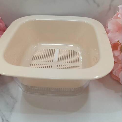 New Double-Layer Plastic Creative Vegetable Washing Basket f