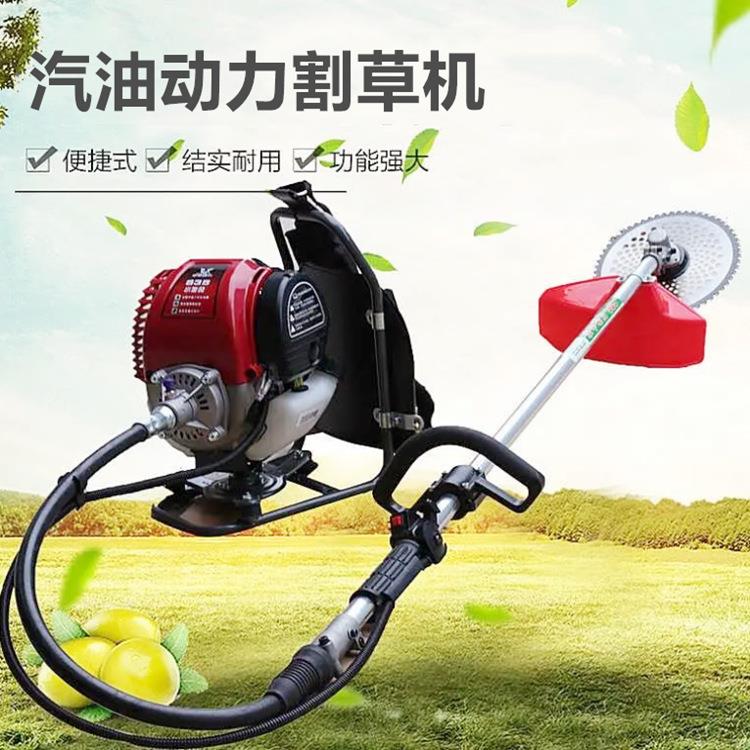 汽油果园开荒打草机操作简单背负式除草松土机四冲程割草机