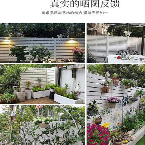 防腐木栅露栏台隔断木板围别墅花园护栏篱IK764笆围挡户外屏风挡