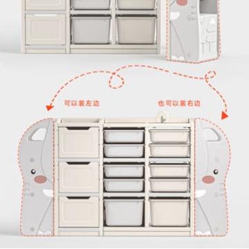 置儿童玩具收EGF纳架理宝宝物玩架分类整具箱幼儿园书架绘本架储
