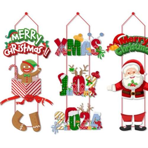 Christmas Ghost Face Pumpkin Door Hangings Witch Hat Trick