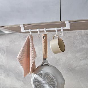 日本KM.1095门框卡位五连钩橱柜柜门隔层插卡式挂钩顶棚扣位式