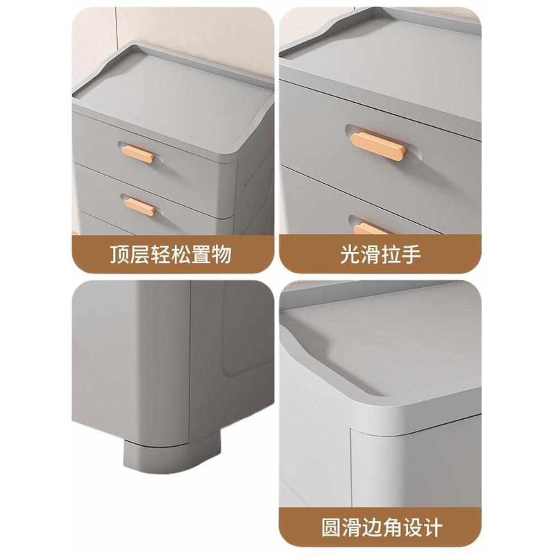 收纳柜抽屉式塑料家用客厅储物柜多层卧室五斗柜落地床头置物柜子