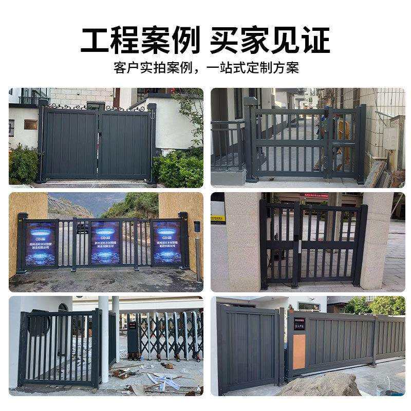 博迹别墅花园小门人脸识别广告栅栏入户电动人行通道智能安防闸机
