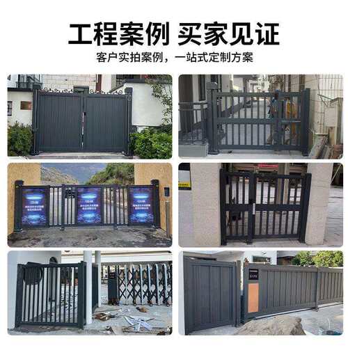 博迹别墅花园小门人脸识别广告栅栏入户电动人行通道智能安防闸机