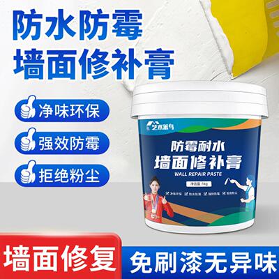 艺术笨鸟补墙膏防水防霉墙面修补膏家用白色墙体乳胶漆翻新腻子膏