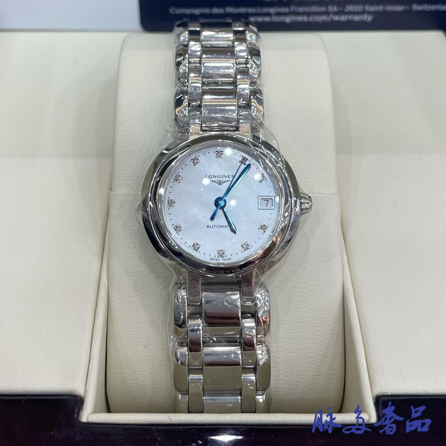 盒证公价1.52万9.8新浪琴26.5mm心月自动机械手表女L8.111.4.87.6