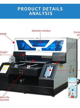 全自动A3UV19打印机6色Clss供墨彩印机金属塑料照片平板印刷机器