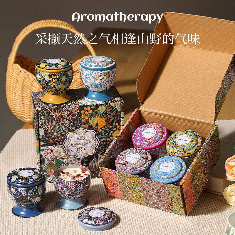 高脚杯马口铁大豆香氛香氛蜡片