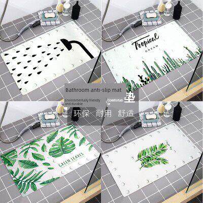 浴室防滑垫淋浴洗澡地垫家用卫生间厕所防滑垫脚垫带吸盘橡胶无味