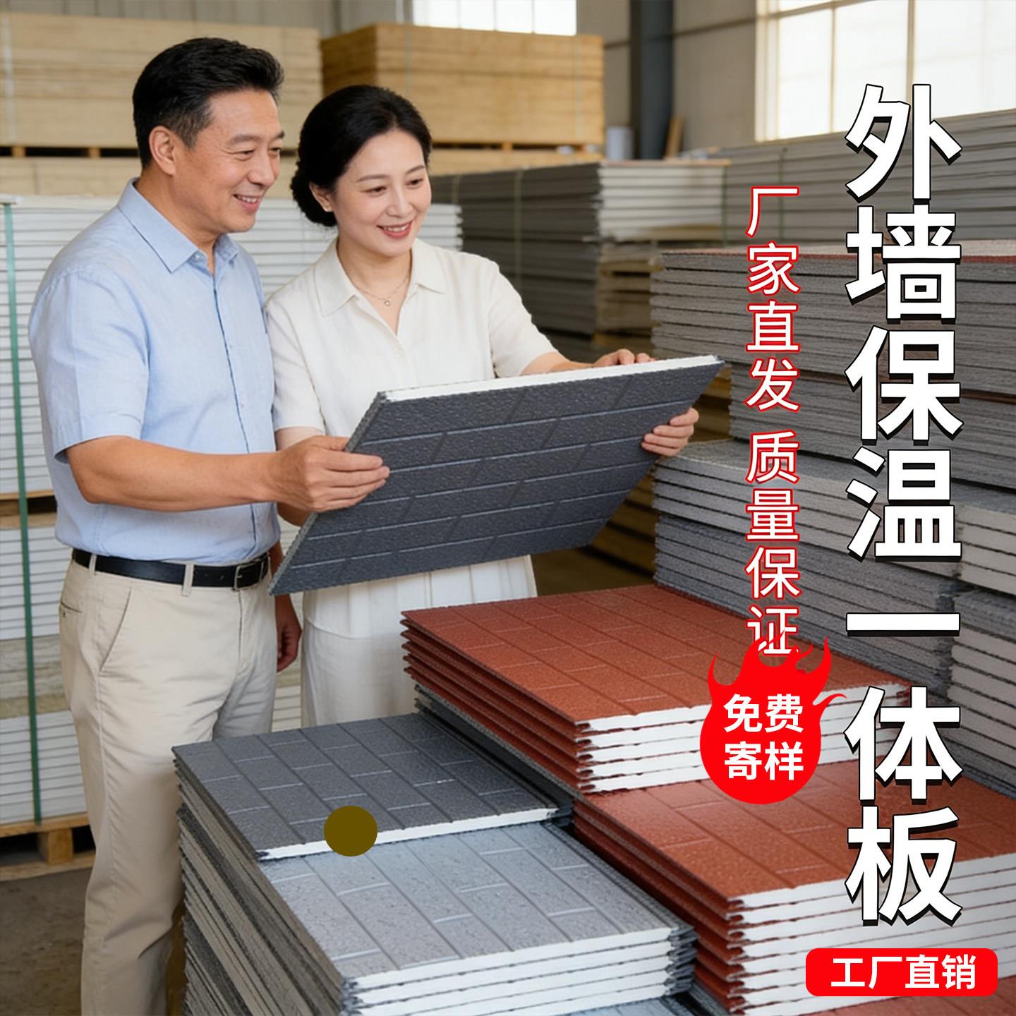 外墙保温装饰一体板金属雕花板防火板隔热板内墙室外岩棉墙板内墙