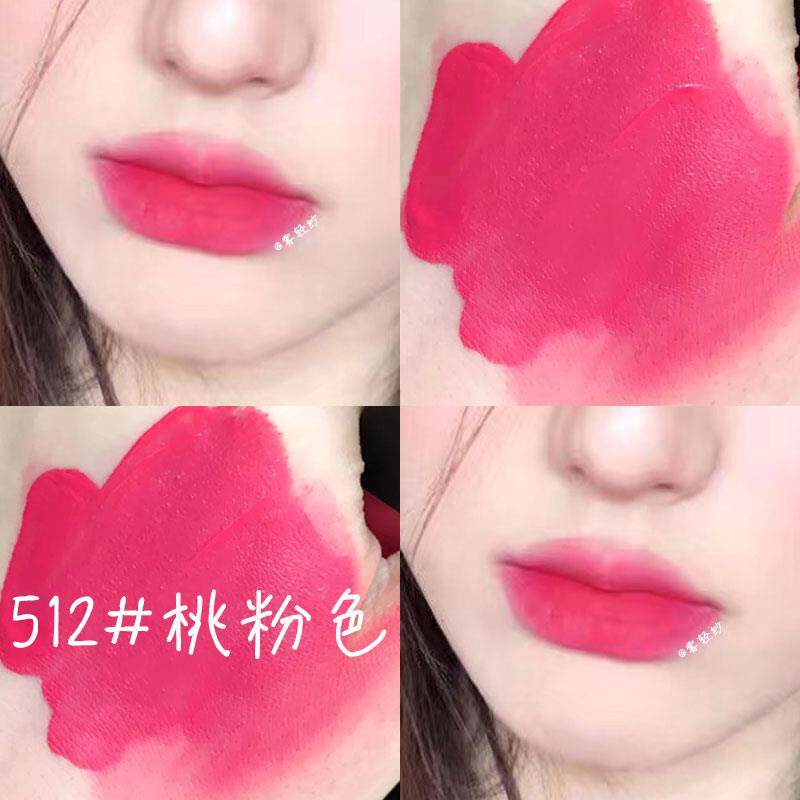 正品Bingo源自然彩妆 玫红色女团桃粉色哑光小众品牌丝绒口红唇釉