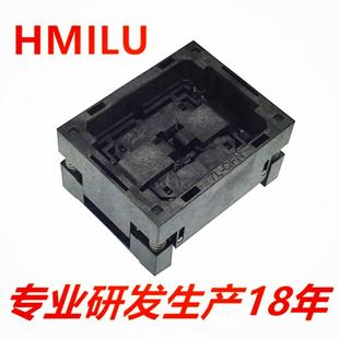 HMILUQFN36老化座0.4间距5 单片机芯片座 5mm下压顶窗式