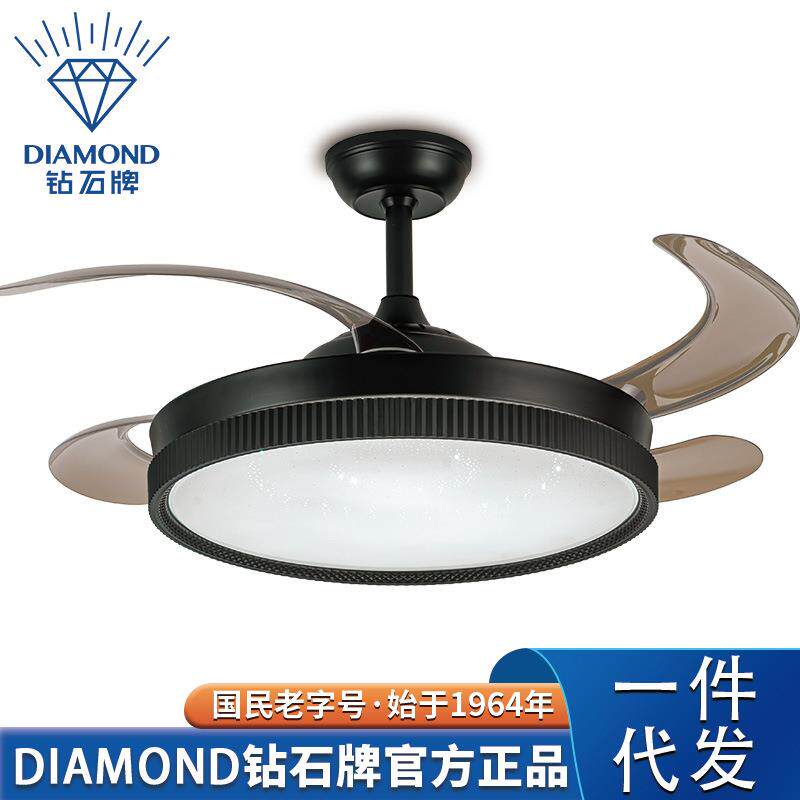 隐形风扇灯卧室吸顶吊扇灯吊灯风扇客厅餐厅电扇灯家用一体吊灯