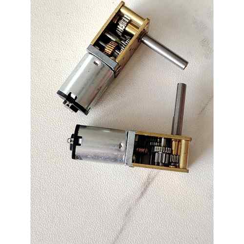 自锁蜗轮蜗杆直角N20减速电机7字型90℃减速电机正反转智能小车