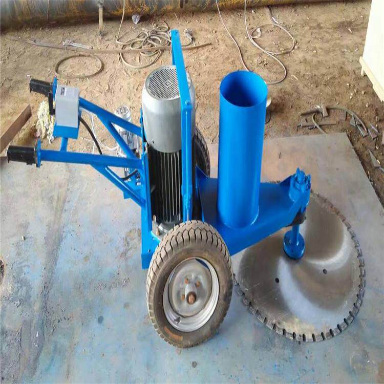 DJQZ-500型快速地面切桩机厂家混凝土切割机价格手推式切桩机配件
