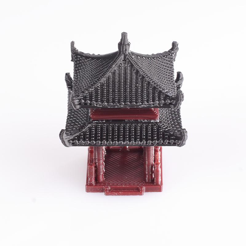 造景四方小凉亭假山水陆缸鱼缸庭院盆景书房中式古建筑模型小摆件
