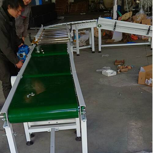 20kg砂浆 腻子粉 码垛输送机 整形输送机 转弯爬坡码垛输送机
