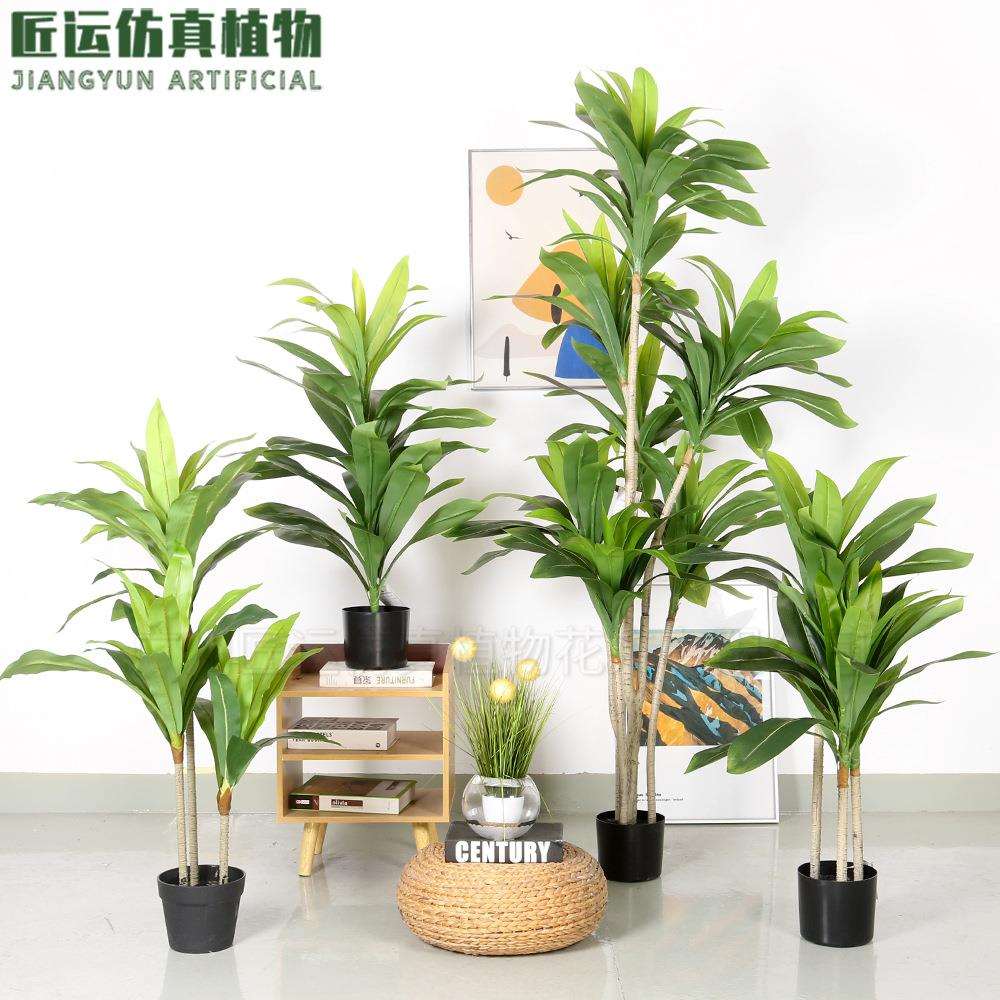 仿真巴西铁绿植盆栽大型落地家居室内装饰仿生巴西铁树植物盆栽