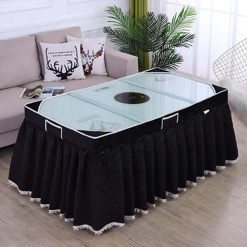 双面绒加棉厚款烤火罩电炉罩套茶几取暖桌罩长方形烤火炉罩烤火被