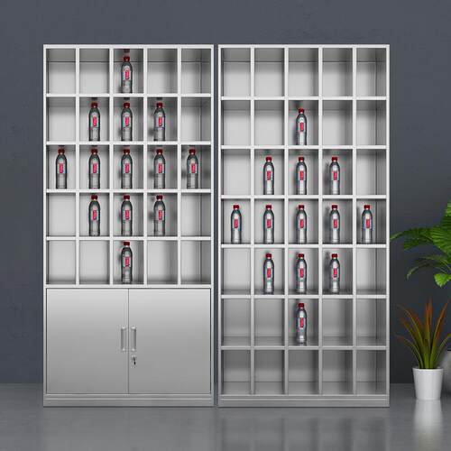 304不锈钢水杯柜员工茶水柜休息室茶杯柜工厂车间多格存放柜厂家