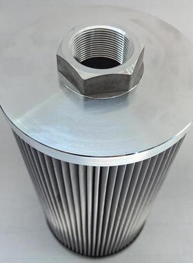 内外螺纹叠滤芯不折AMN锈钢滤筒热过厂滤油电机不锈钢滤网螺纹滤