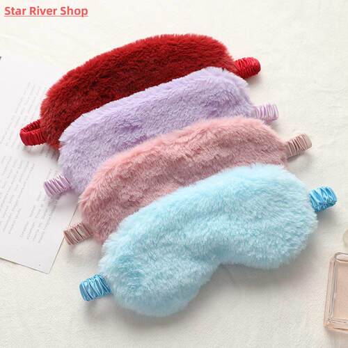 Sleeping Mask Sleeping Blindfold Soft Plush Eye Masks Cute L