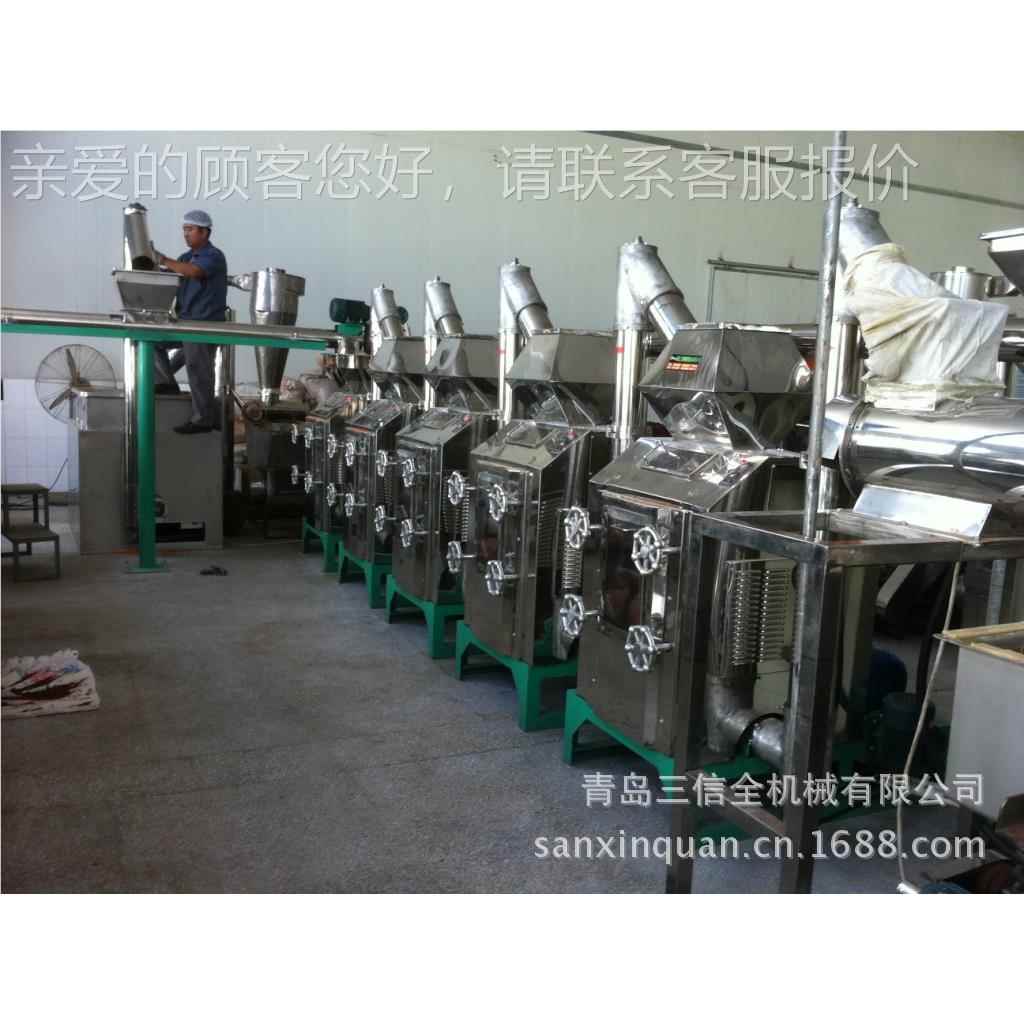 合牌椒机械中韩作 6-30目辣椒颗SXC-101对辊辣粉碎粒机组