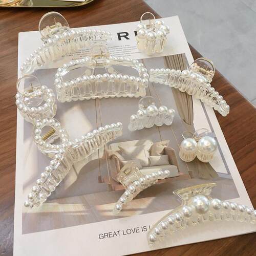 Korean pearl hair clip, hair clip hair clip, hair clip,