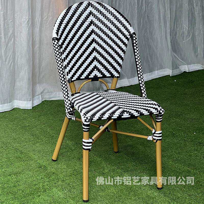 户外椅庭院别墅休闲露天阳台藤椅 网红防水防晒花园室外椅