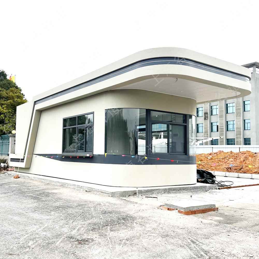 移动门卫室真石漆成品保安值班室厂家大型带快递收发室厕所门房