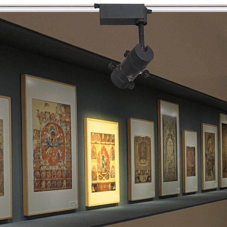切光灯 字画展览展会画廊明装博物馆聚光led轨道截光调形状照画灯