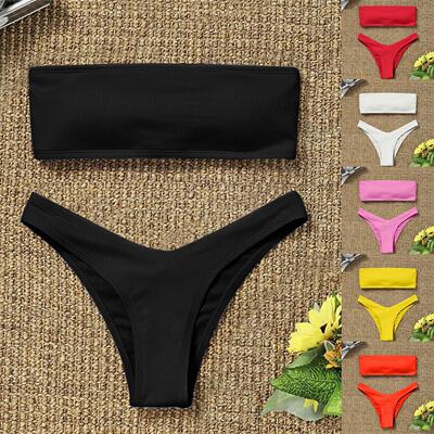 Bikini women's split back hollow swimsuit