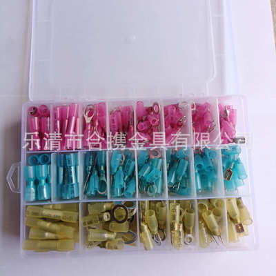 热缩250pcs印字铜中盒装 防水240pcs热缩端子端子接线 款接爆