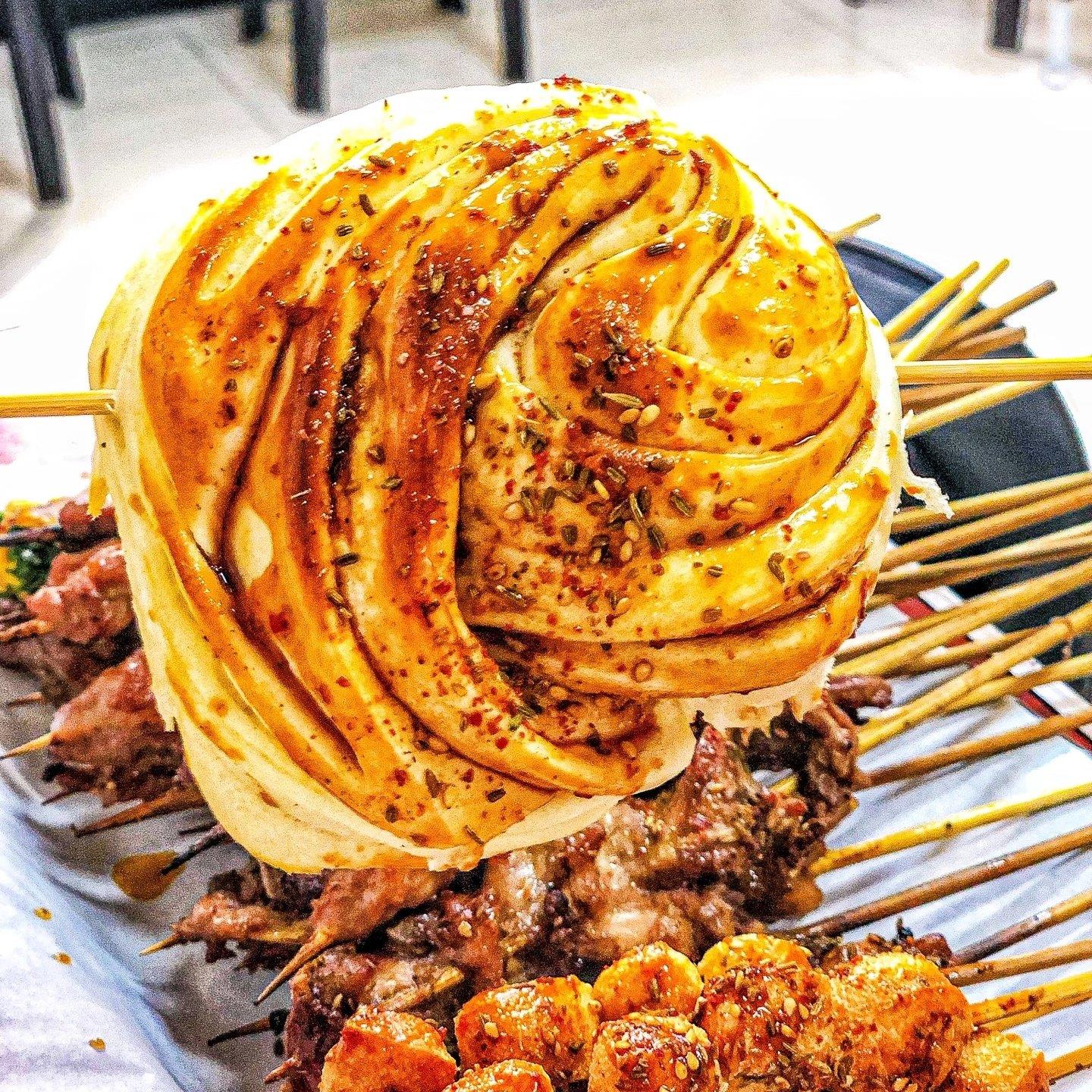酒店同款奶香蜂蜜大花卷黄金棒馍餐桌上一道亮丽的主食快食早餐