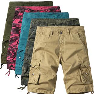 Workwear shorts with multiple pockets, plus size shorts,