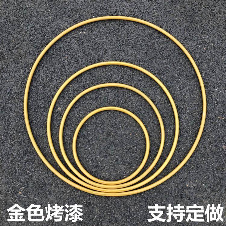 新款婚庆道具圆环铁艺单杆圆环线帘圈空心圆婚礼舞台装饰吊顶线帘