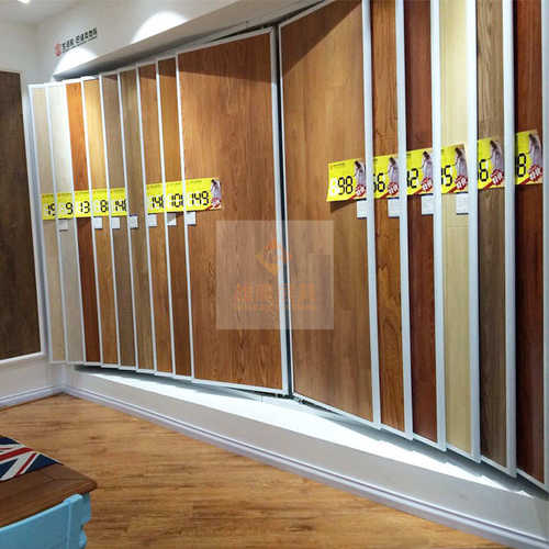厂家直供木地板展示架经典款翻页式瓷砖展架多功能墙板材展具挂墙