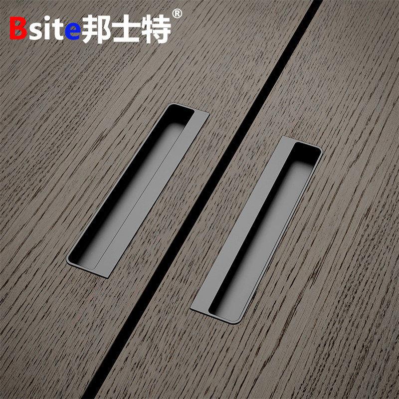 口袋门无轨幽灵门拉手厨房卫生间推拉门把手吊轨推拉滑动门暗扣手