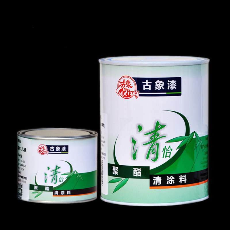 古象清怡清水685清涂料聚氨脂透明亮光清漆耐磨防水漆1.25kg