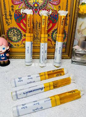 泰国si庙蜡烛特色手工蜡烛古巴阿哩雅查蜡烛蜂蜜蜡烛一套三支蜡烛