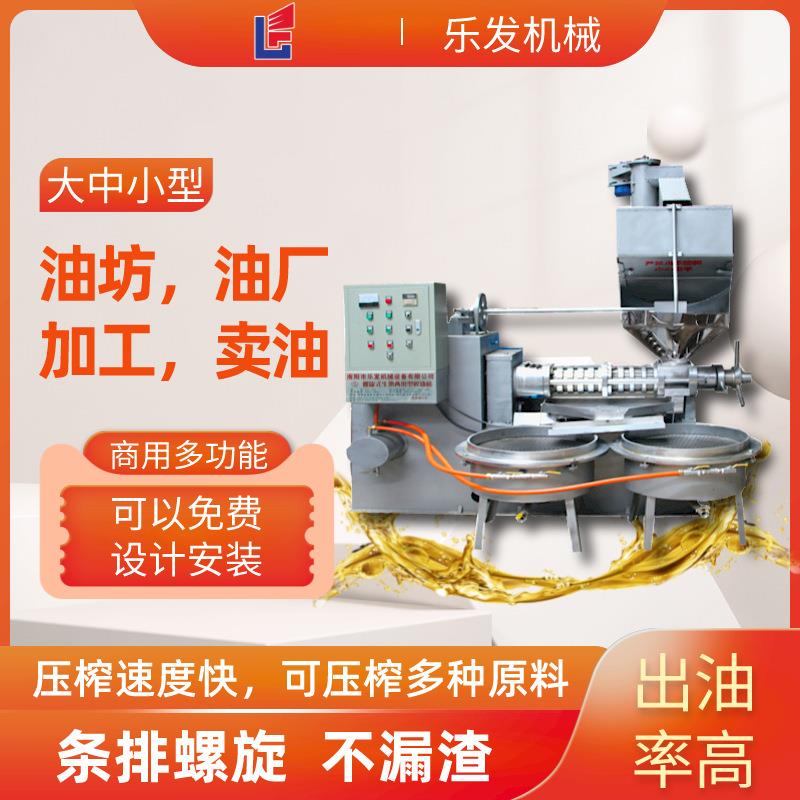 小型菜籽油炸油机设备商用全自动榨油机全套生产线花生螺旋榨油机